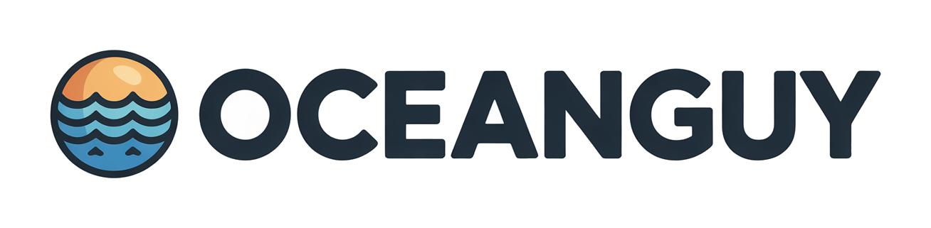Ocean Guy — brand mockup included with oceanguy.com